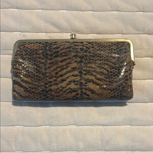 HOBO wallet Brown Animal Print Clutch
